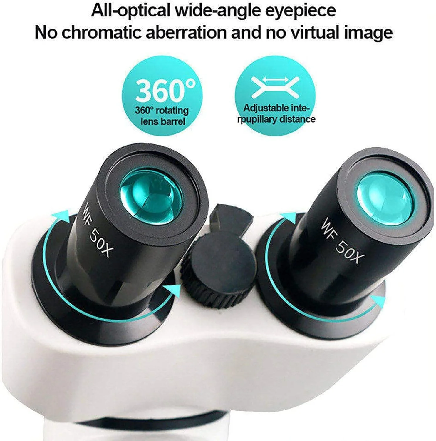 میکروسکوپ ترکیبی دوچشمی آزمایشگاهی 12000x/18000x/30000x، میکروسکوپ بیولوژیکی HD حرفه ای برای دانشجویان بزرگسال، برای آزمایشگاه، تحقیقات علمی 30000X