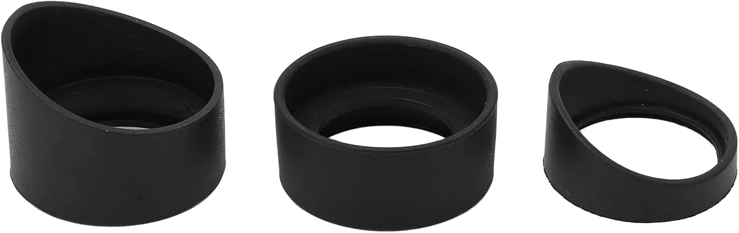 محافظ چشمی لاستیکی میکروسکوپ، کاپ های چشمی دوچشمی، سایر لوازم جانبی تلسکوپ ها، 3 عدد روکش چشمی لاستیکی نرم برای چشمی میکروسکوپ