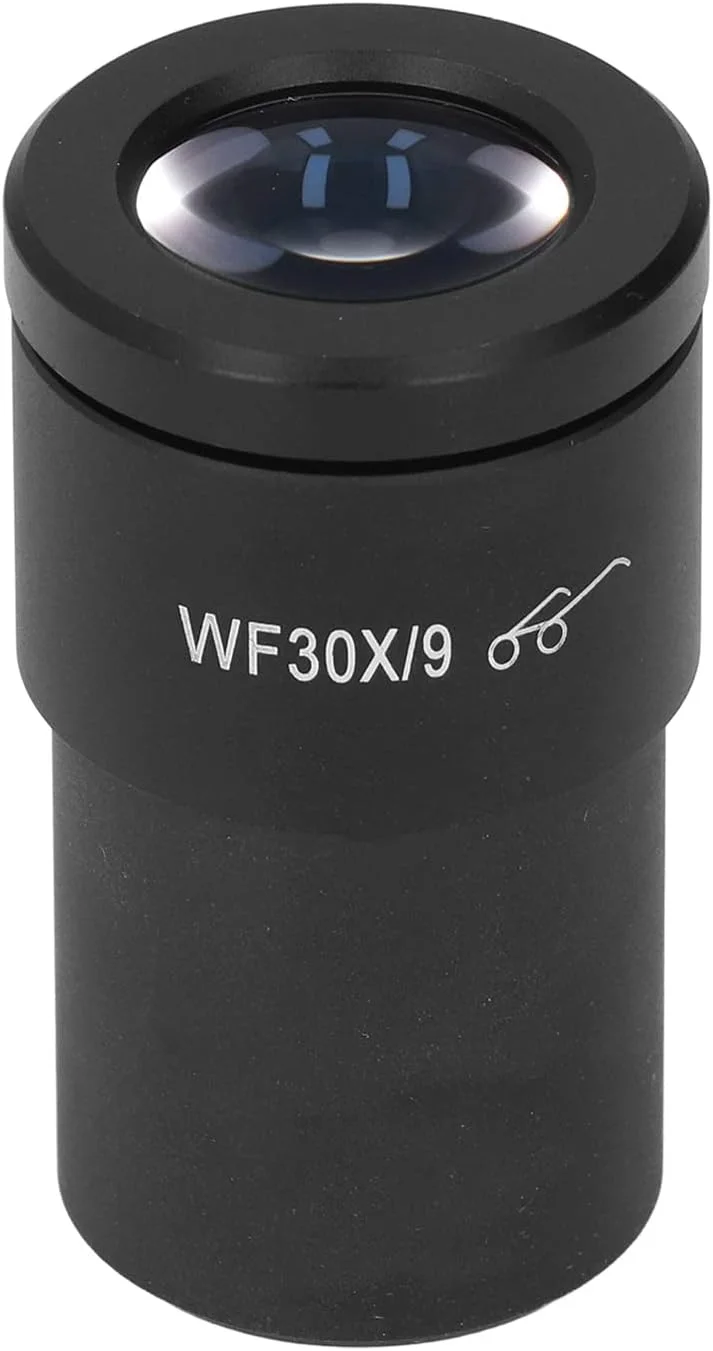 عدسی چشمی میکروسکوپ WF30X/9 میدان دید باز با نقطه چشمی بالا رابط 30 میلی‌متری برای لوازم جانبی آداپتور میکروسکوپ استریو