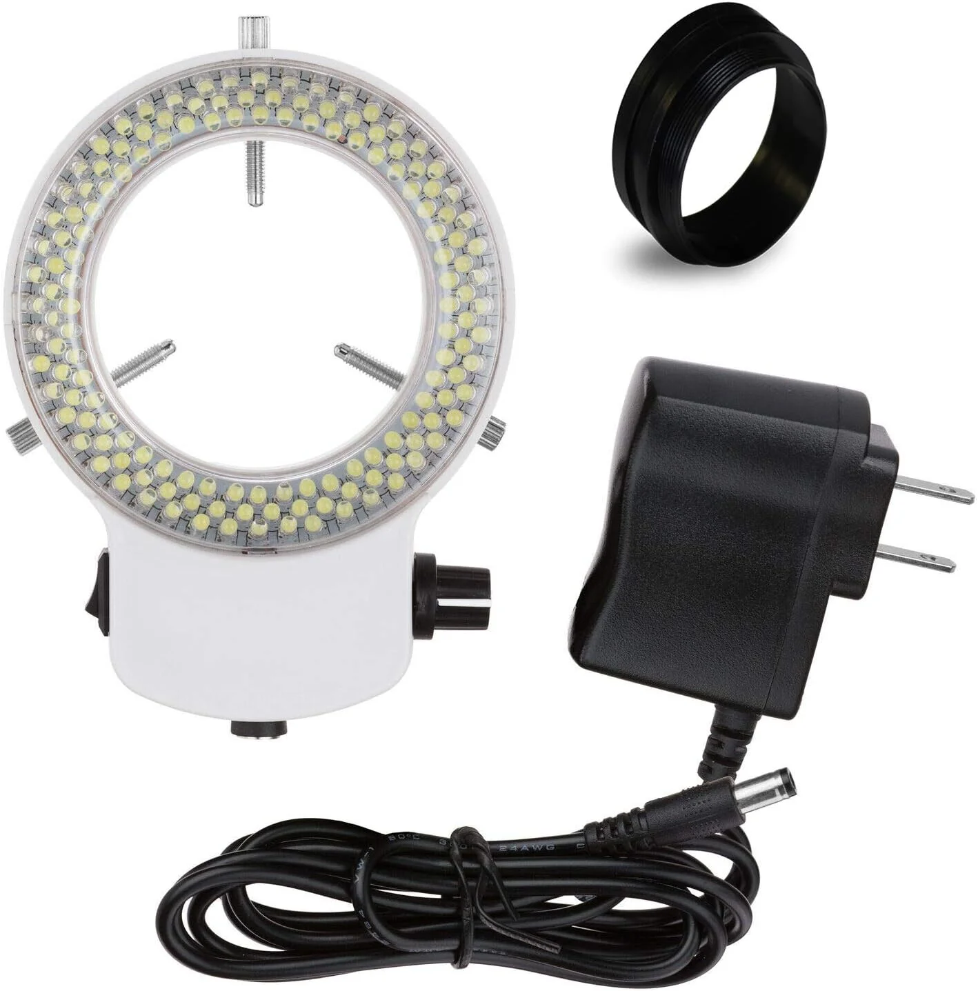 حلقه نور 144 LED قابل تنظیم سفید Vision Scientific VMLIFR-09W برای میکروسکوپ استریو