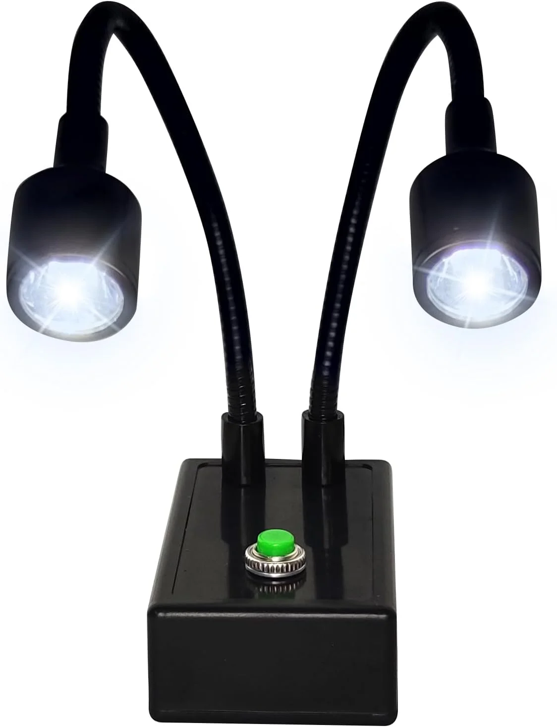 پایه بازویی مفصلی میکروسکوپ با ست نور گردنی، نورافکن دوگانه گردنی با نگهدارنده لنز C-Mount گیره قابل تنظیم 26mm-52mm، پایه تعمیرات و لحیم کاری الکترونیکی لنز دوربین USB HDMI (نورافکن)