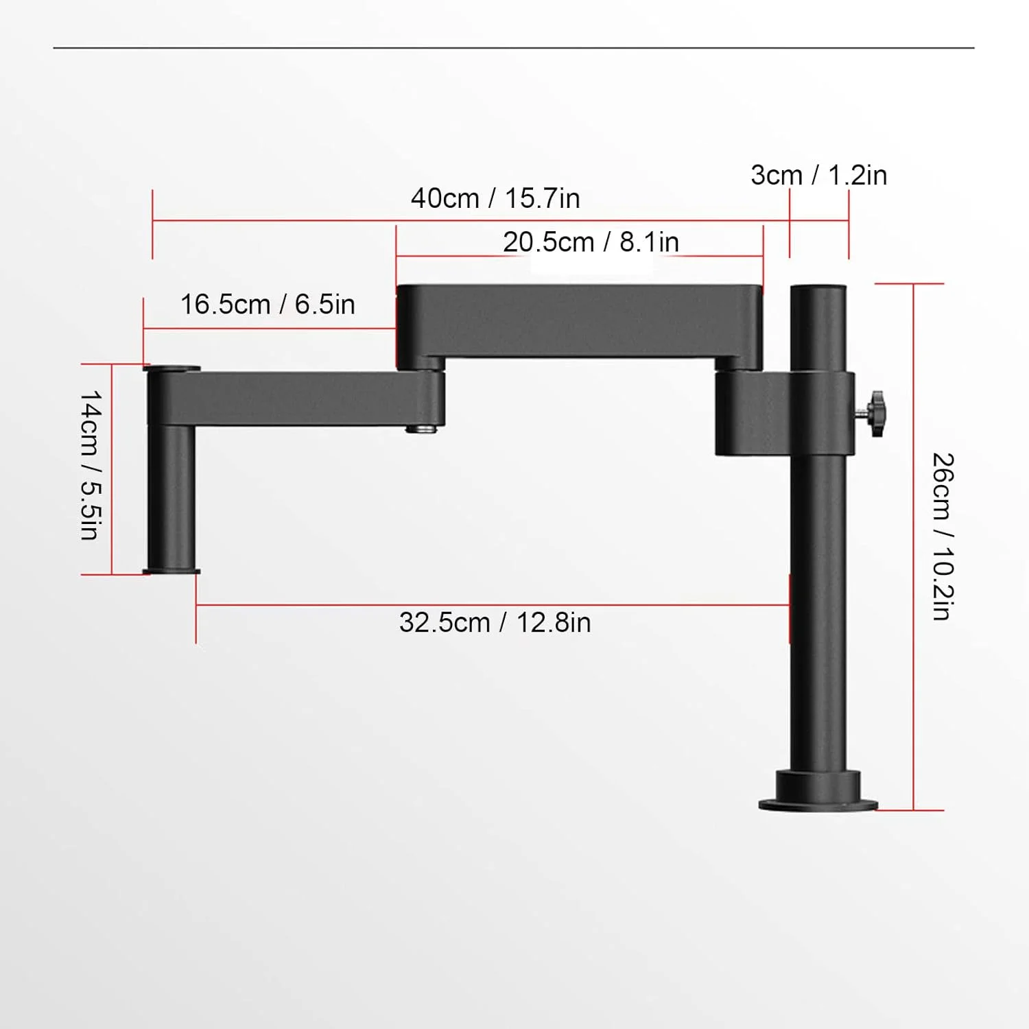 پایه بازوی مفصلی میکروسکوپ LiebeWH با قابلیت چرخش 360 درجه، ساخته شده از آلیاژ آلومینیوم، مناسب برای میکروسکوپ های استریو پایه بازوی مفصلی میکروسکوپ LiebeWH با قابلیت چرخش 360 درجه، ساخته شده از آلیاژ آلومینیوم، مناسب برای میکروسکوپ های استریو
