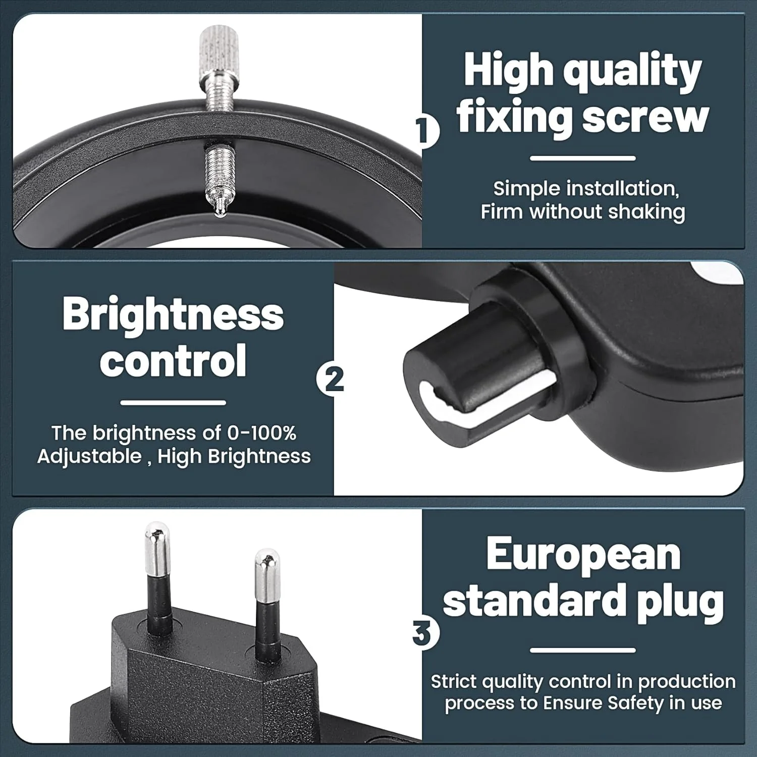 حلقه نور میکروسکوپ 144 LED Jevina با قابلیت تنظیم 0-100% برای روشنایی میکروسکوپ حلقه نور میکروسکوپ 144 LED Jevina با قابلیت تنظیم 0-100% برای روشنایی میکروسکوپ