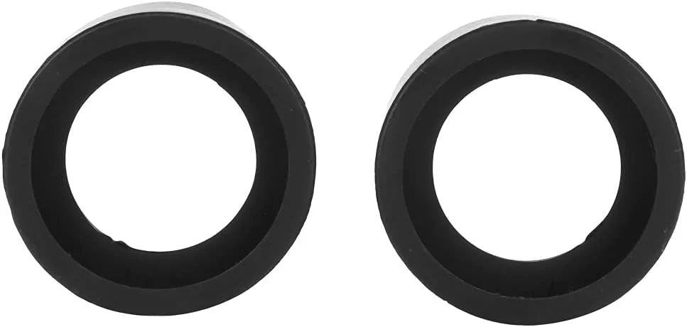 Eujgoov 2 عدد روکش چشمی لاستیکی نرم 36 میلی متری، لوازم جانبی میکروسکوپ استریو برای میکروسکوپ استریو 32-36 میلی متری (زاویه مورب) (زاویه تخت KP-H2)