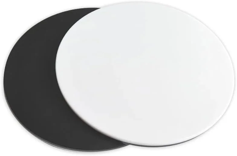 یک عدد صفحه کار استریو میکروسکوپ، صفحه زیرین سفید و سیاه، صفحه پلاستیکی گرد، قطر 60mm 95mm 100mm (رنگ: 60mm سیاه و سفید)