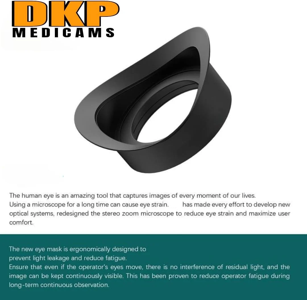روکش چشمی لاستیکی DKP Medicams برای میکروسکوپ استریو دوچشمی/سه چشمی - 2 عدد مناسب: چشمی میکروسکوپ 10X/22