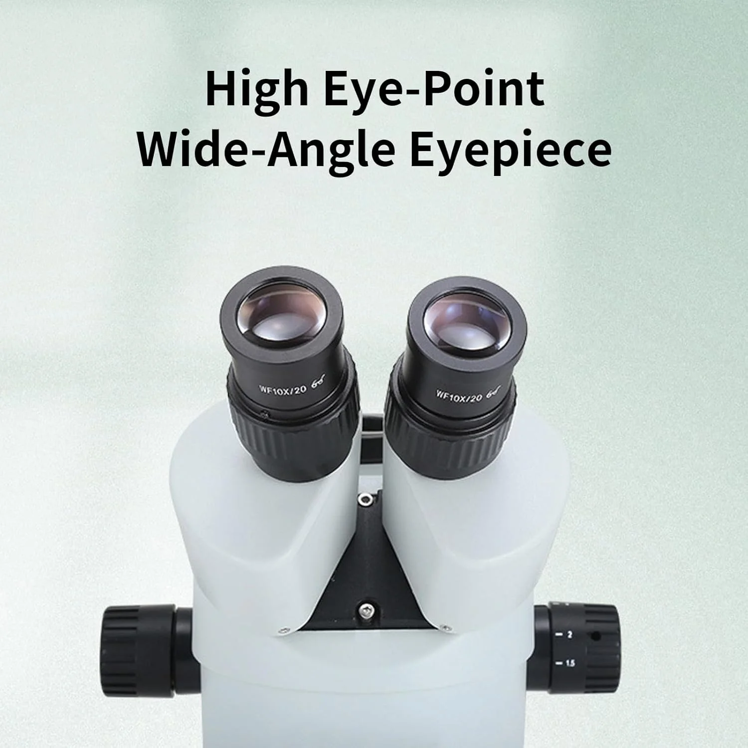 عدسی چشمی استریو میکروسکوپ WF10X/20 با میدان دید فوق العاده گسترده، بزرگنمایی 10 برابر، اندازه نصب 30 میلی متر (تک عدد)