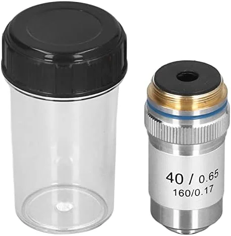 عدسی شیئی میکروسکوپ آکروماتیک Garosa با بزرگنمایی 40X، لنز میکروسکوپ با رابط روکش کروم برنجی 20.2 میلی‌متری برای میکروسکوپ‌های مرکب