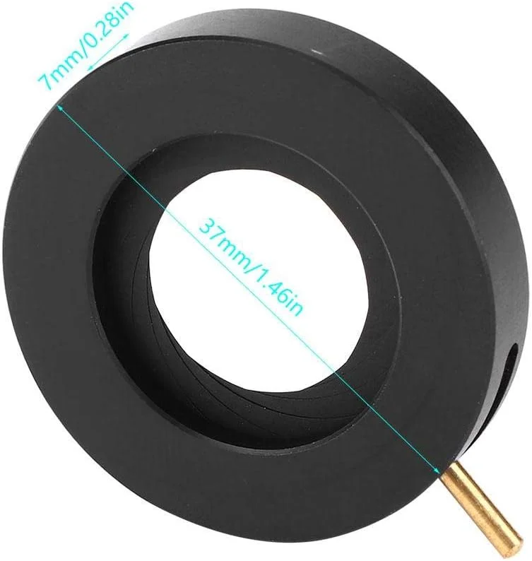 آداپتور دیافراگم عنبیه Fafeicy برای میکروسکوپ، دیافراگم نوری لنز قابل تنظیم برای میکروسکوپ (SK23)