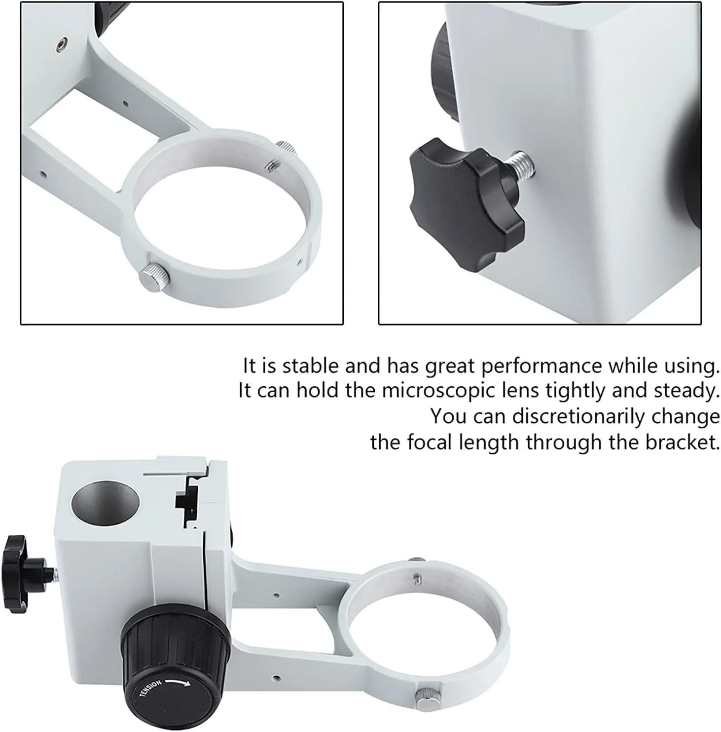 نگهدارنده میکروسکوپ قابل تنظیم، پایه نگهدارنده میکروسکوپ با عملکرد عالی و پایدار به همراه قفل برای میکروسکوپ ها