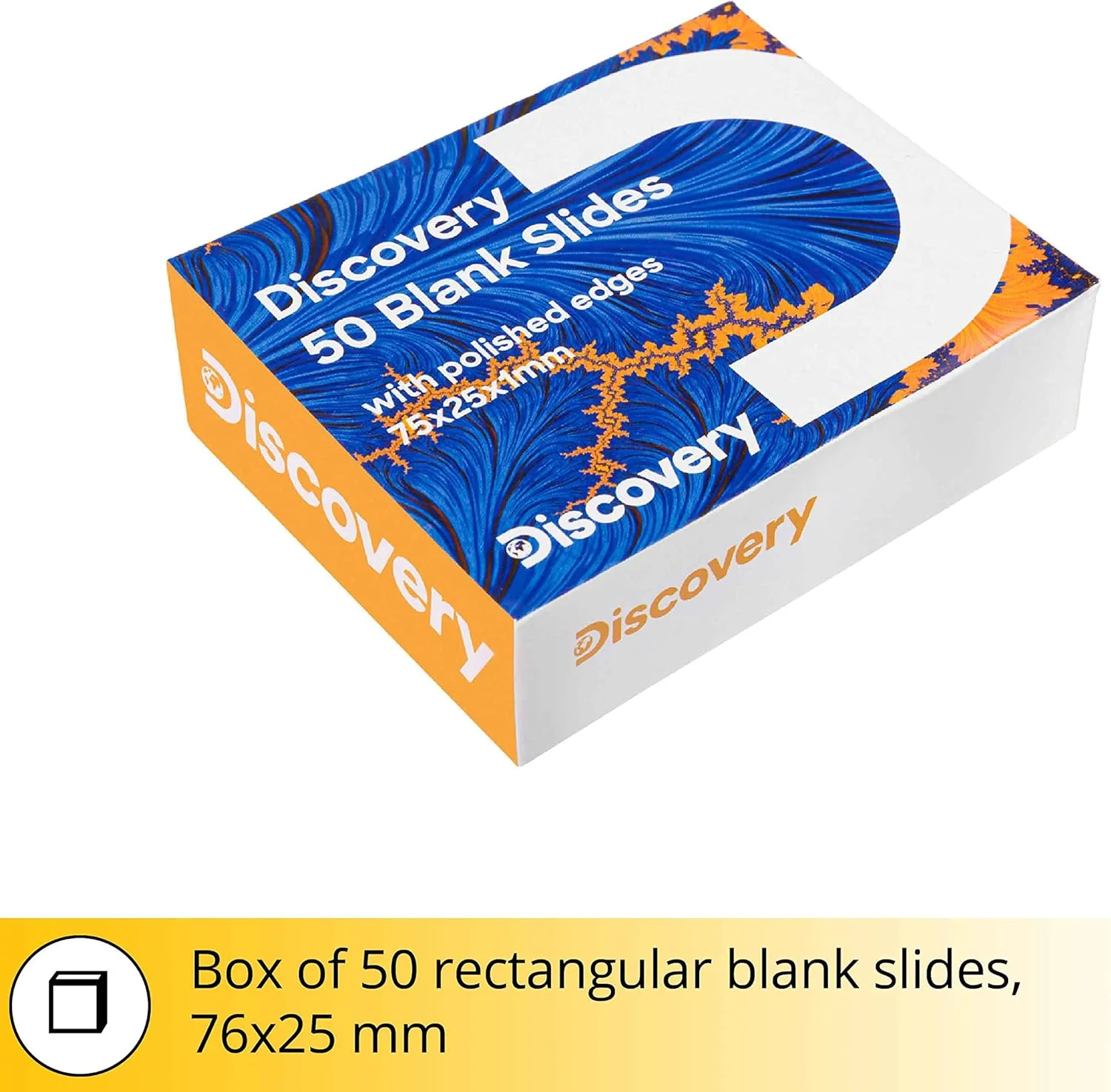 اسلاید میکروسکوپ خالی دیسکاوری بسته 50 عددی