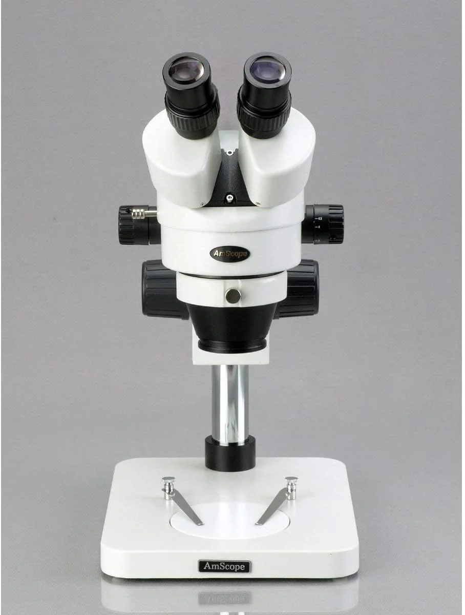 میکروسکوپ استریو زوم بازرسی 3.5X-45X با نور 64-LED