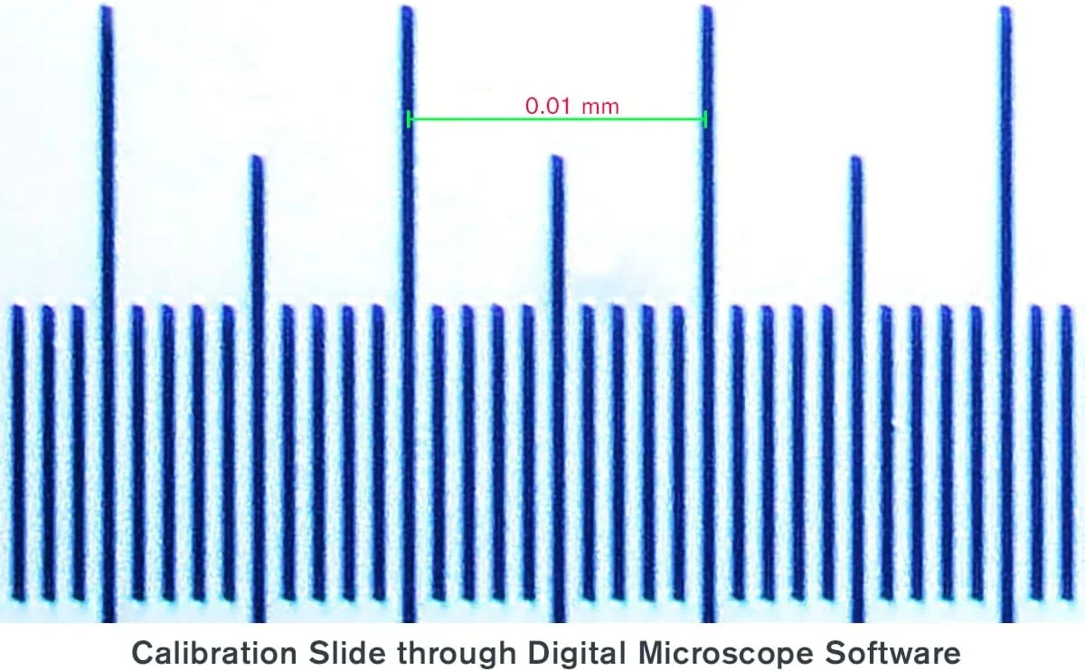 اسلاید کالیبراسیون میکروسکوپ سلسترون