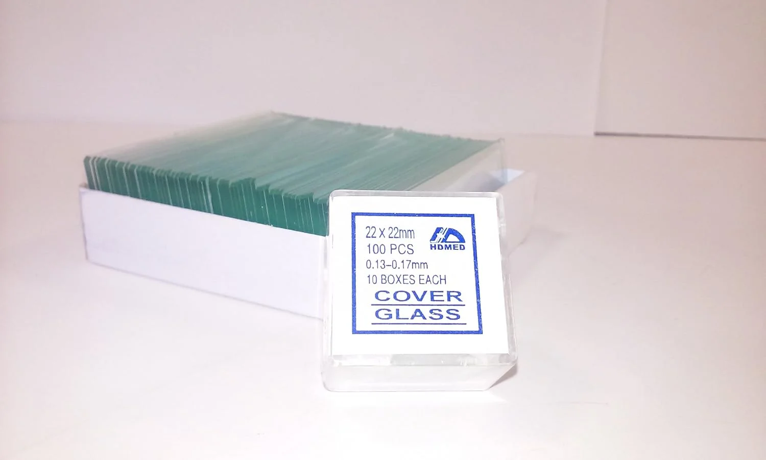 اسلاید میکروسکوپ خالی CB 7101S1، بسته 72 عددی به همراه 100 عدد کاور گلس مربعی