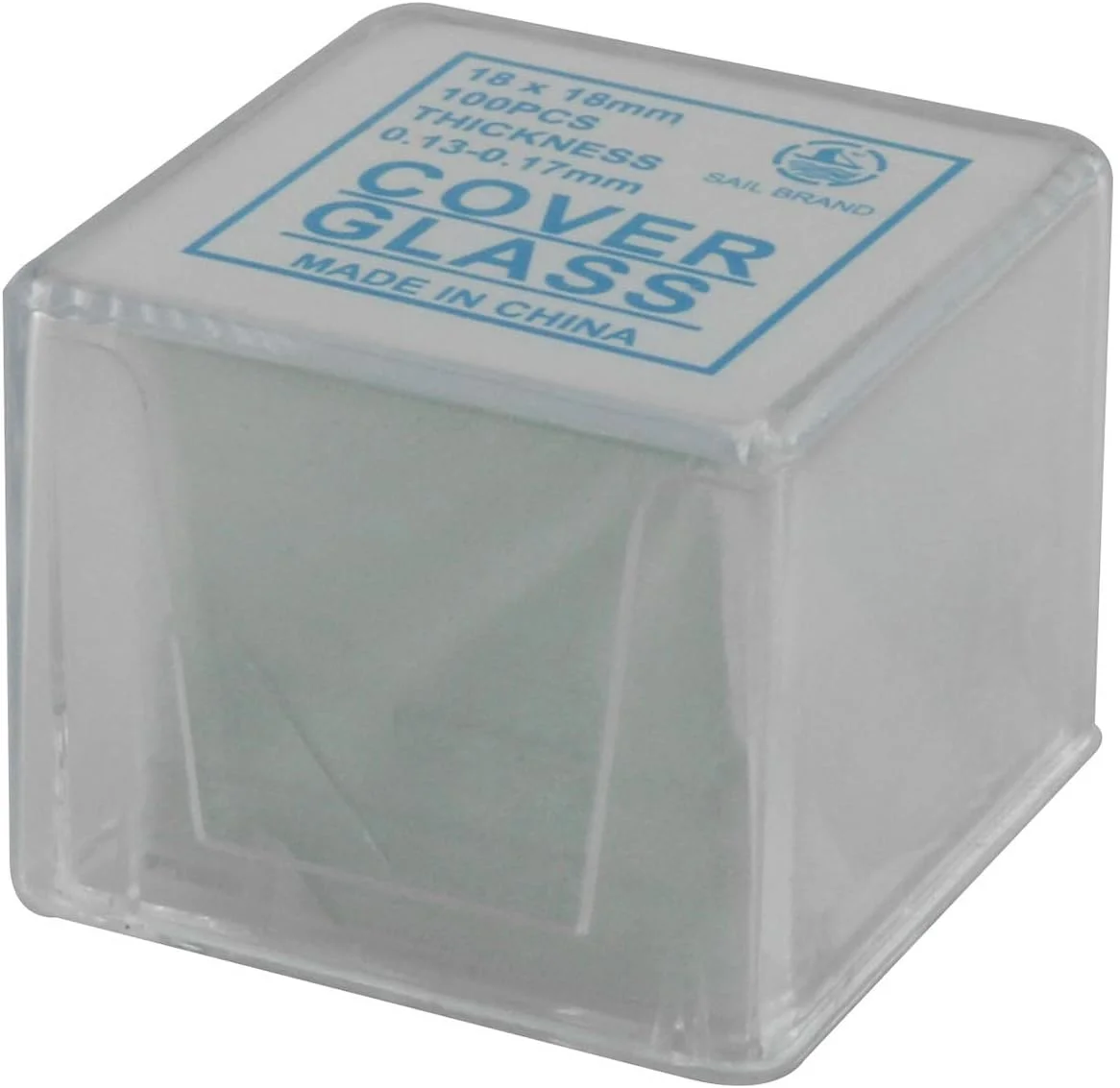 لامپ شیشه ای میکروسکوپ DGZZI، بسته 100 عددی، 18x18 میلی متر، مناسب آموزش علوم پایه زیستی