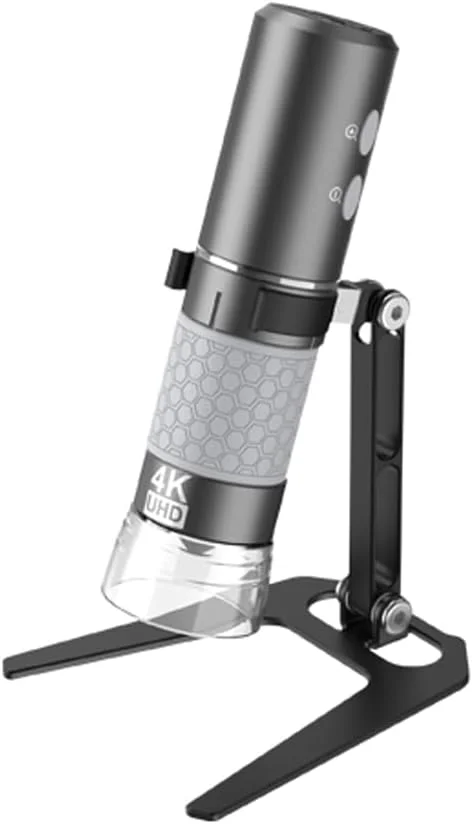 پایه فلزی ساده برای میکروسکوپ دیجیتال، پایه قابل تنظیم آلیاژ آلومینیوم برای میکروسکوپ USB / میکروسکوپ بی سیم (فقط پایه)