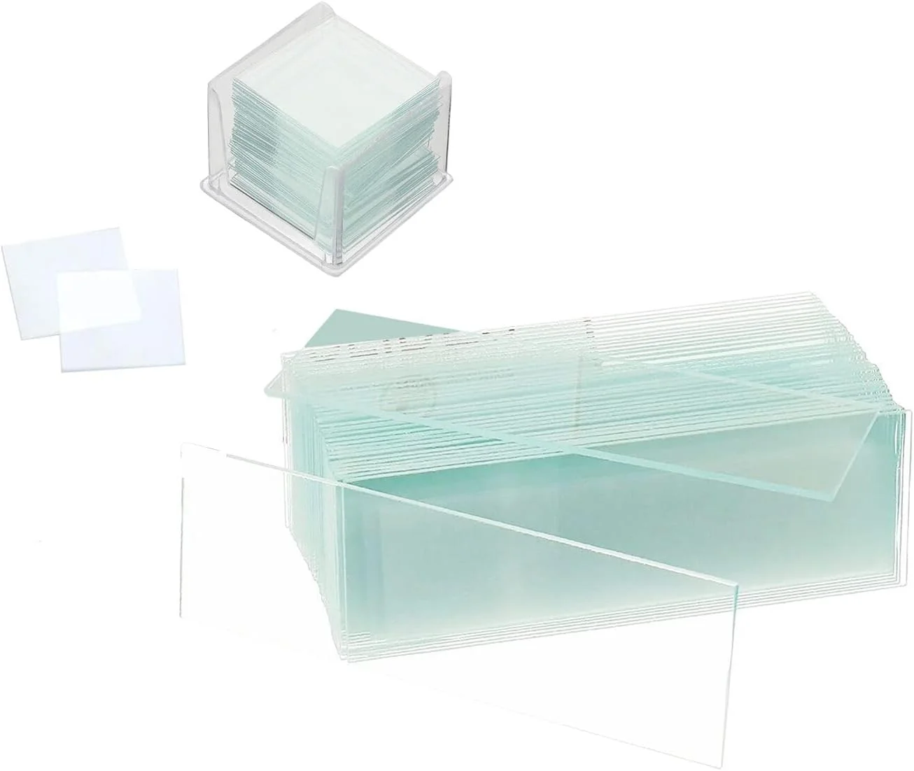 بسته ۱۰۰ عددی لامل + ۵۰ عدد اسلاید میکروسکوپ، لامل میکروسکوپ، اسلاید، اندازه ۱۰۰ عدد ۱۸ در ۱۸ میلی متر و اندازه ۵۰ عدد ۲۵.۴ در ۷۶.۲ میلی متر، مناسب برای آزمایشگاه زیست شناسی