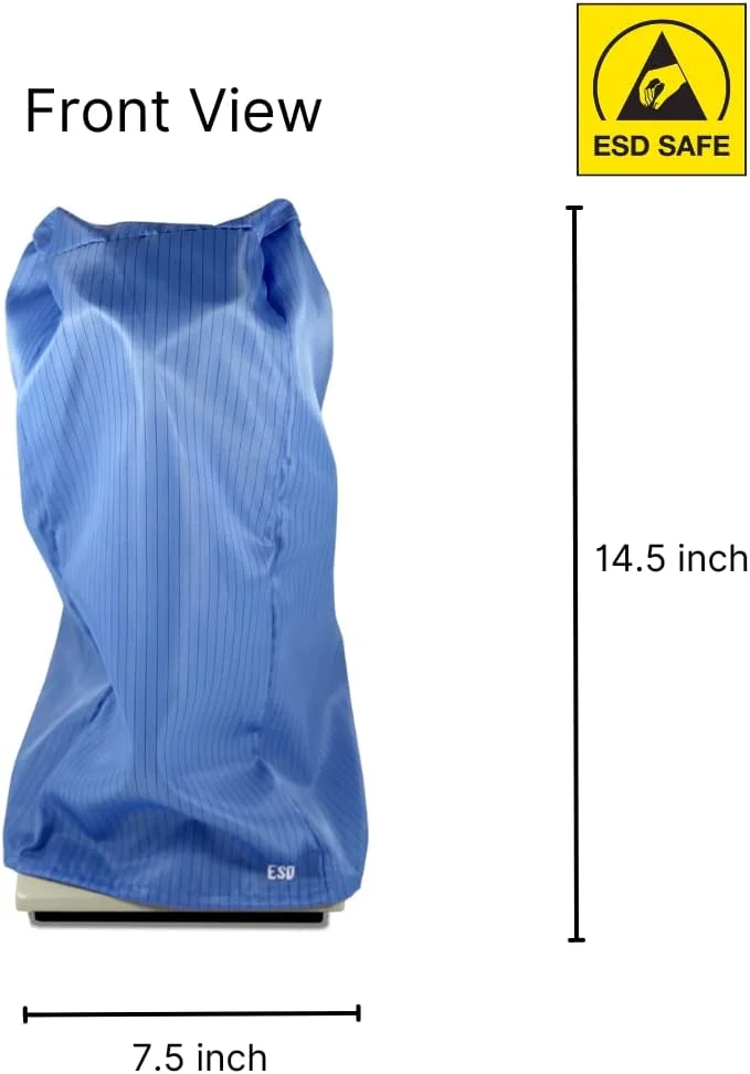 روکش ضد گرد و غبار میکروسکوپ BoliOptics، پارچه کتان ESD، آبی (18 x 16 x 35 سانتی متر) MA02024102