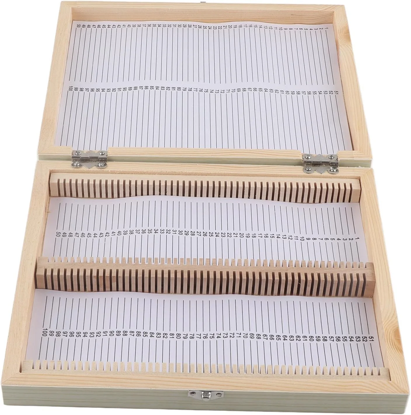 جعبه نگهداری اسلاید میکروسکوپ آزمایشگاهی ZJchao، جعبه چوبی قفل دار برای اسلایدهای شیشه ای آزمایشگاهی