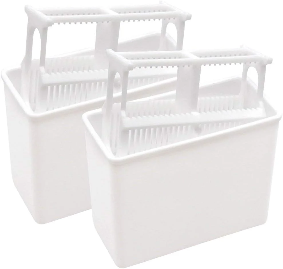 YXQ جا اسلایدی میکروسکوپ با ۲۴ جایگاه و روکش پلاستیکی سفید - دو عددی