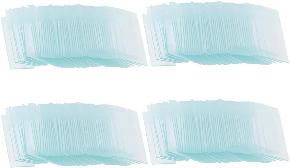 ۲۰۰ عدد اسلاید میکروسکوپ از جنس شیشه با لبه های سنگ خورده، مناسب برای آموزش زیست شناسی و آزمایشگاه های دانش آموزی - ۱"x۳"