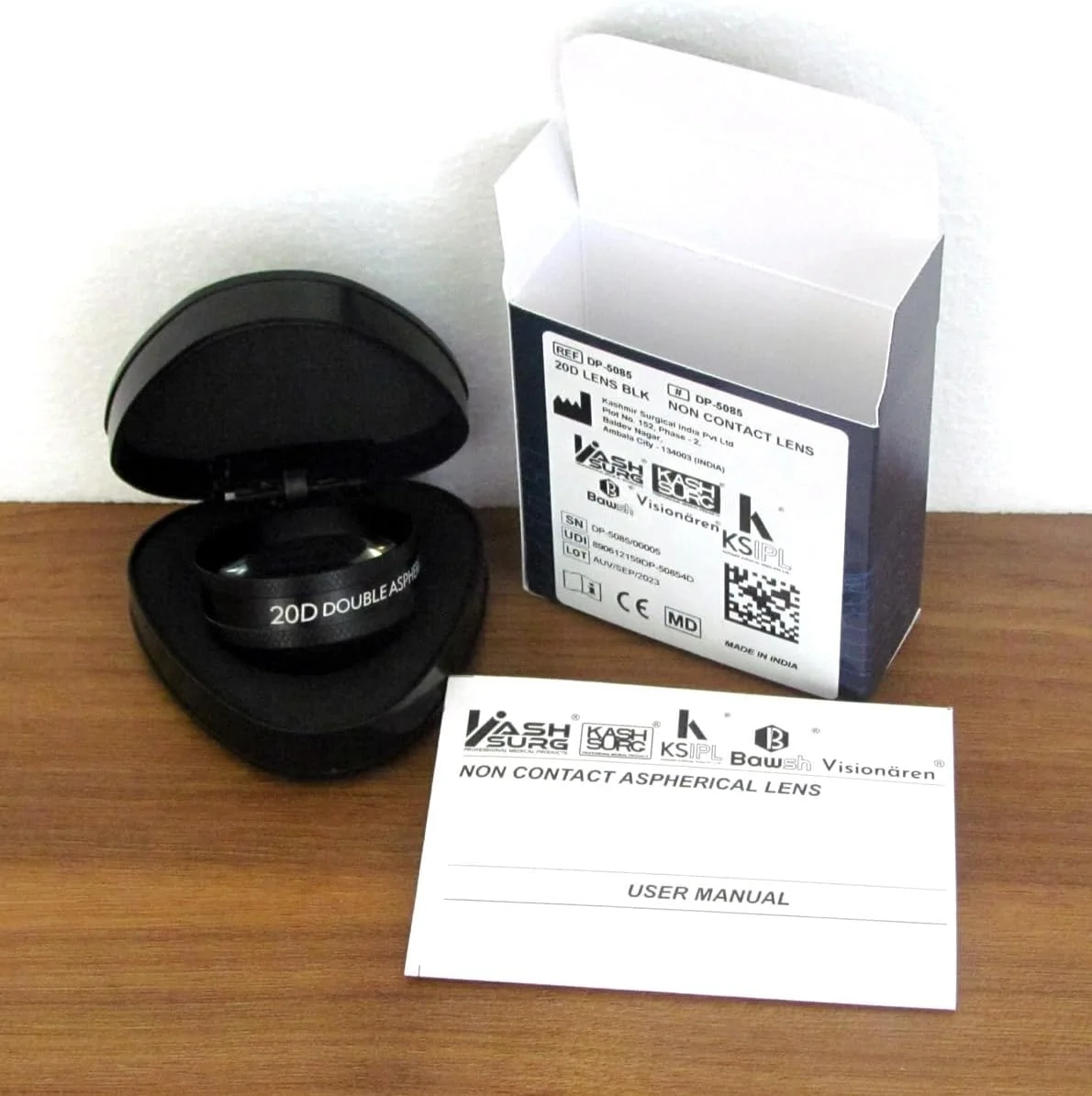 لنزهای آسفریک دوگانه Visionären، مجموعه ۳ عددی (20D، 78D، 90D) برای معاینات چشم