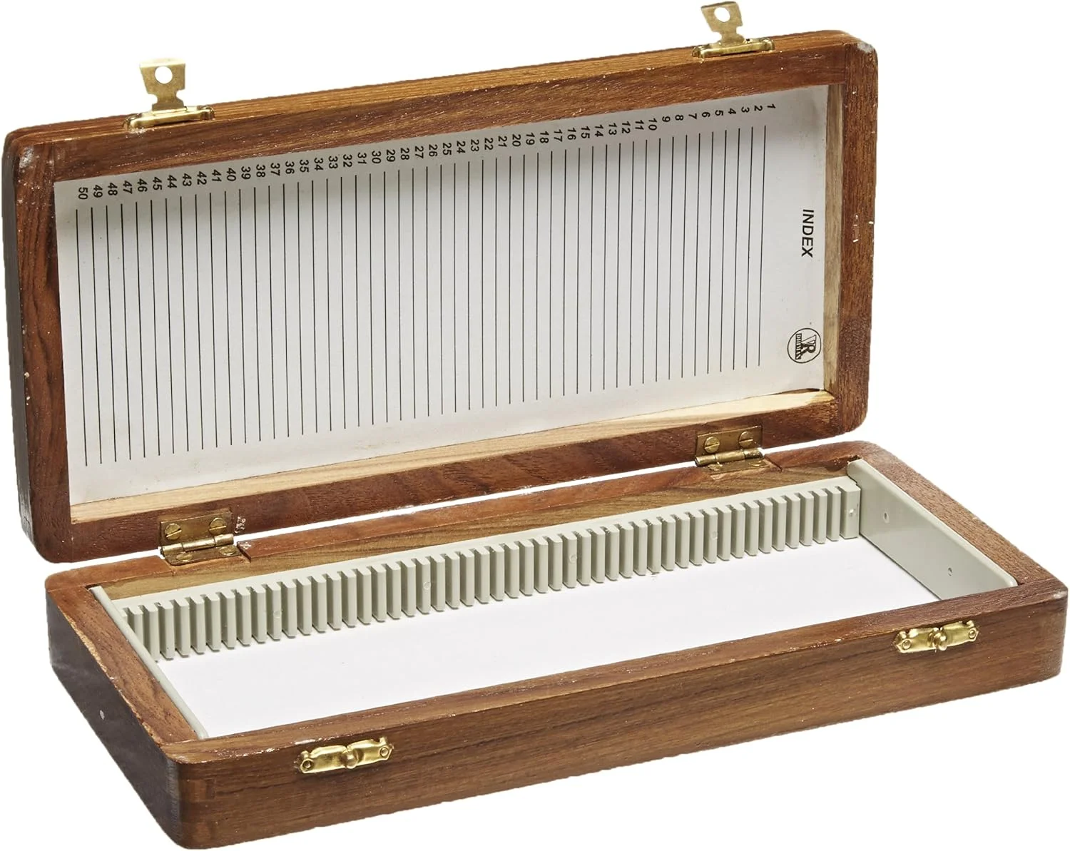 جعبه نگهداری اسلاید چوبی یونایتد ساینتیفیک WSB050، گنجایش 50 اسلاید، یک عدد WSB050 1