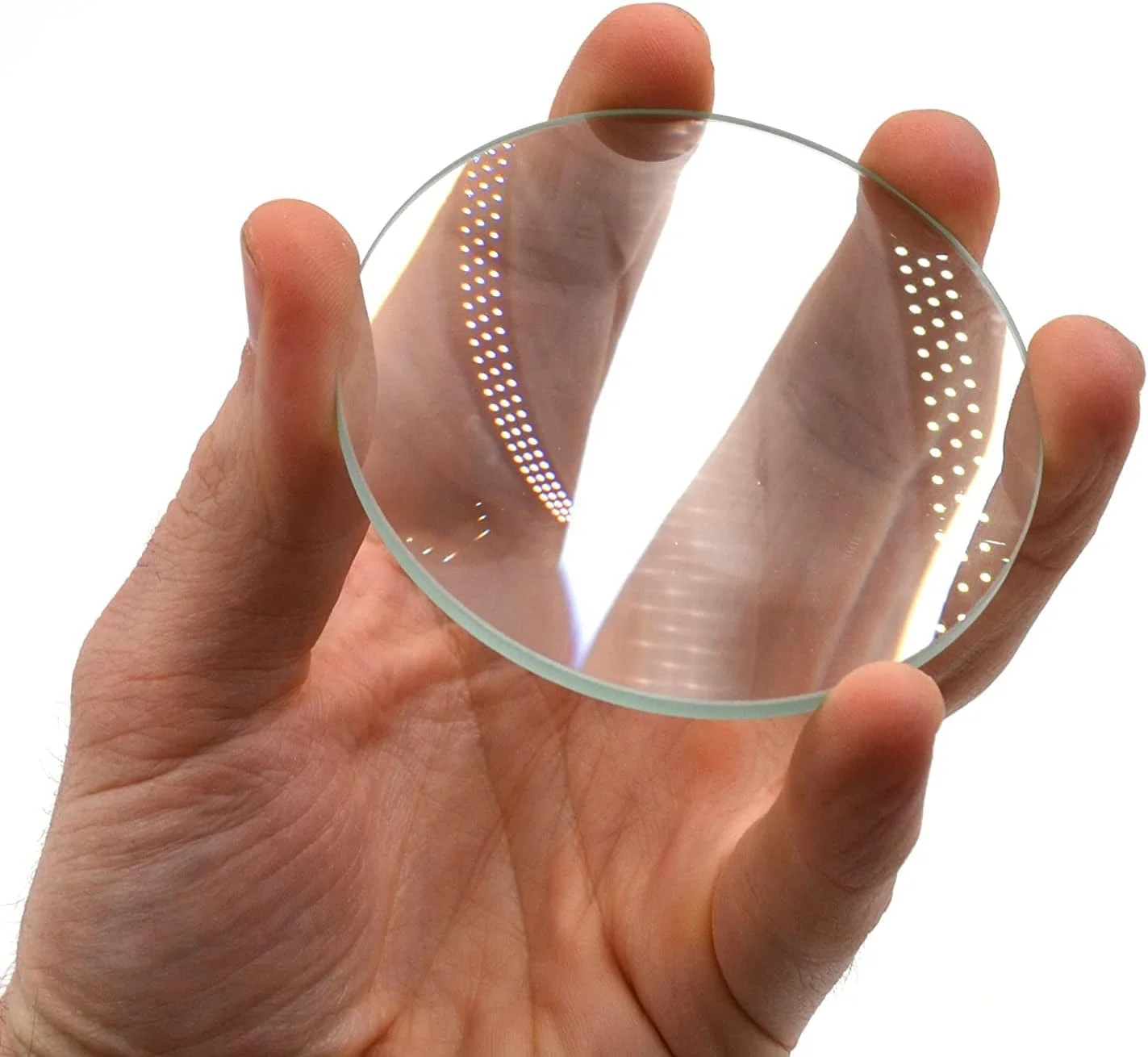 عدسی محدب دو طرفه شیشه ای یونایتد ساینتیفیک LCV108، قطر 100 میلی متر، فاصله کانونی 200 میلی متر