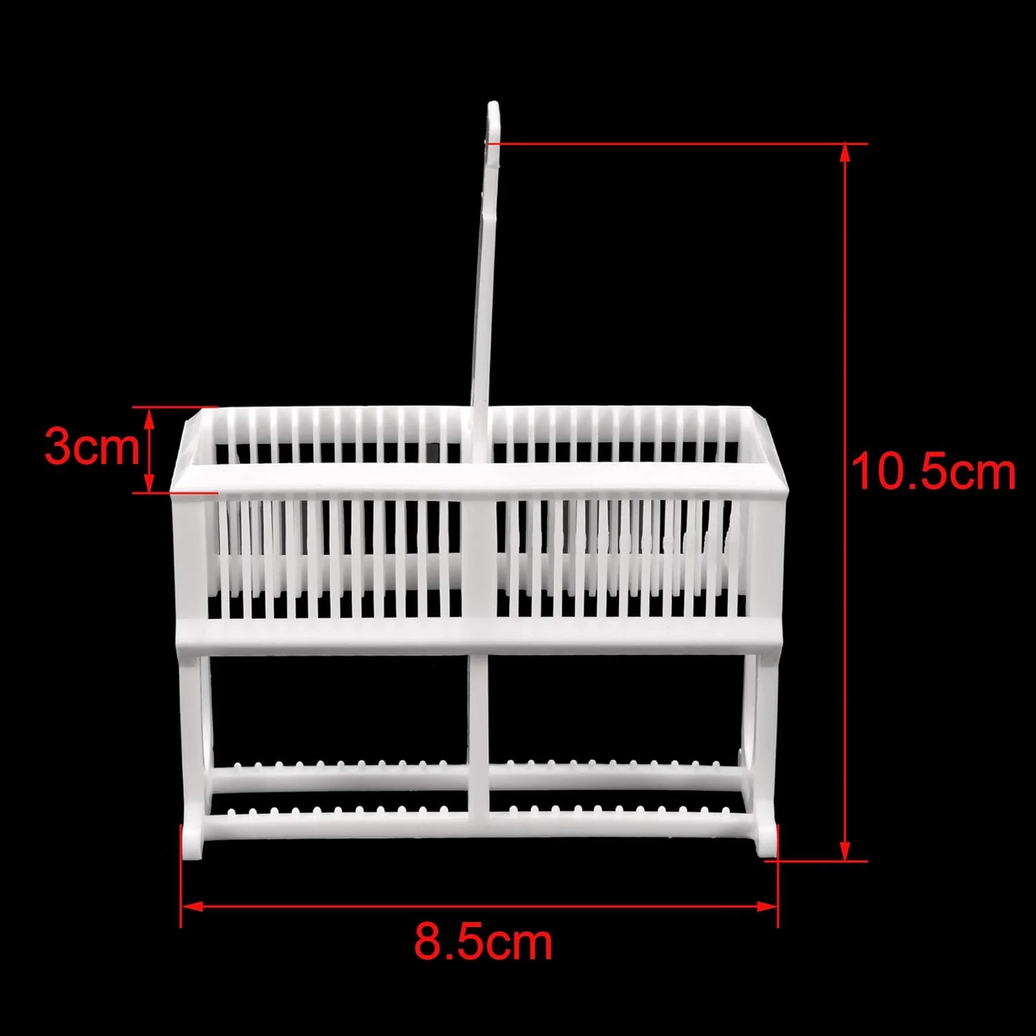 جای اسلاید میکروسکوپ uxcell با 24 موقعیت، از جنس پلی پروپیلن، سفید، مناسب برای آزمایش های تحقیقاتی