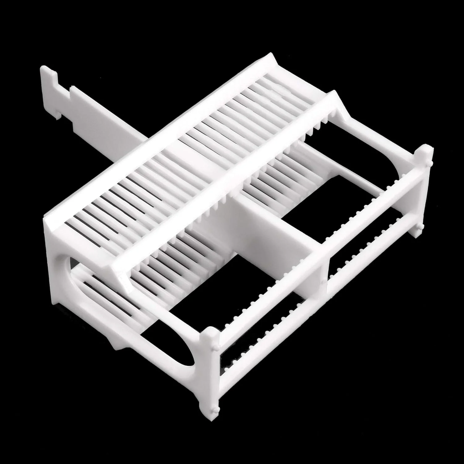 جای اسلاید میکروسکوپ uxcell با 24 موقعیت، از جنس پلی پروپیلن، سفید، مناسب برای آزمایش های تحقیقاتی