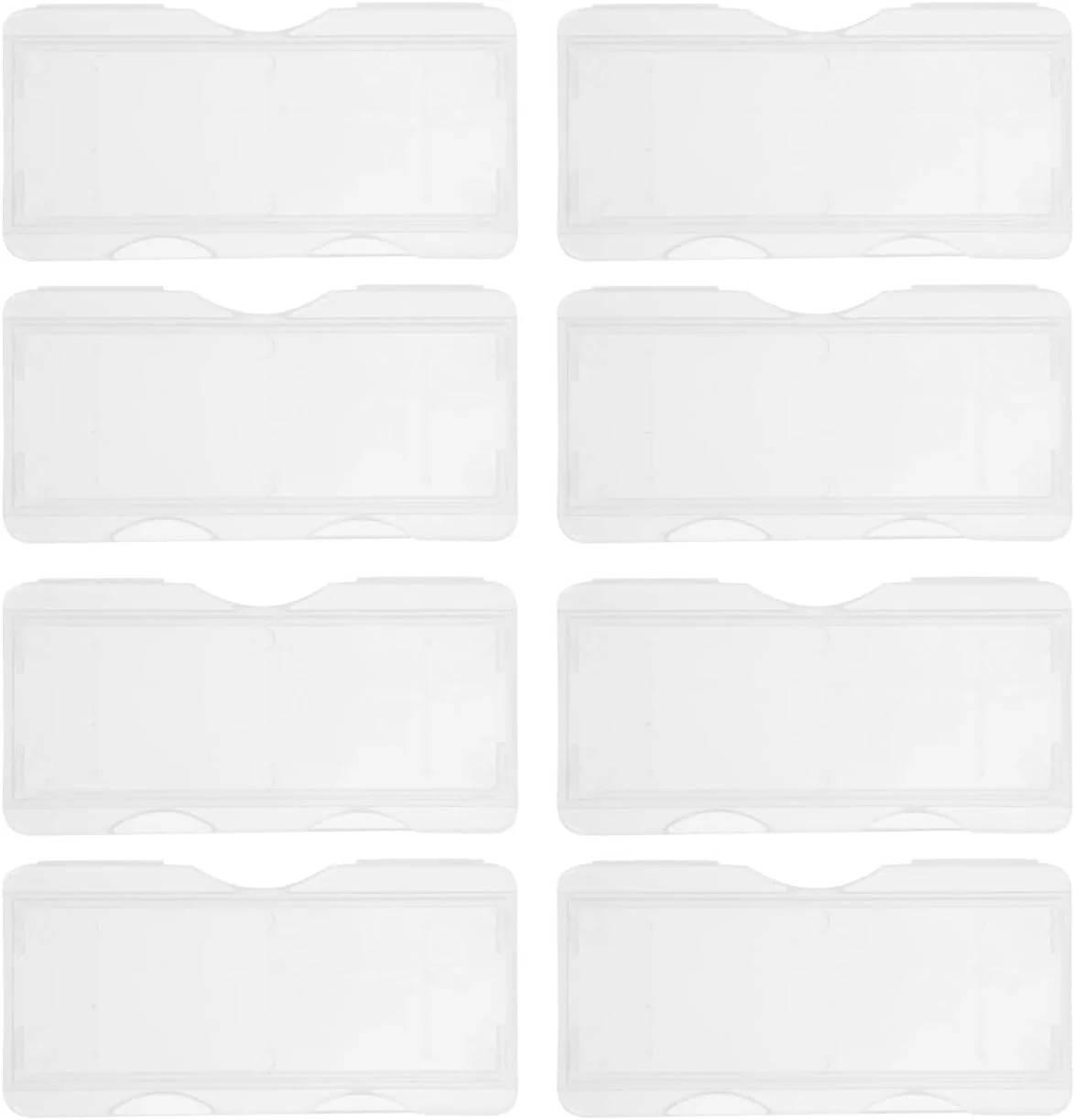 ULTECHNOVO 100 عدد گیره اسلاید پلاستیکی جعبه نگهداری میکروسکوپ لوازم جداگانه ظروف نمونه نگهدارنده اسلاید علمی PP