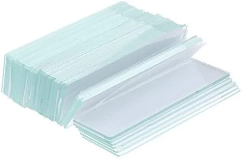 لام شیشه ای میکروسکوپ مربعی تجهیزات آزمایشگاهی 75x25 میلی متر 50 عددی