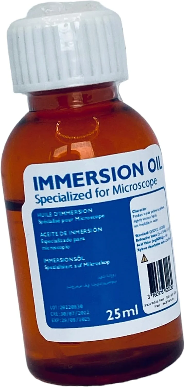 روغن ایمرسیون RMY برای میکروسکوپ - سازگار با Olympus، Nikon، Keyence، Motic، Bresser، Celestron، Aunty - 20220830