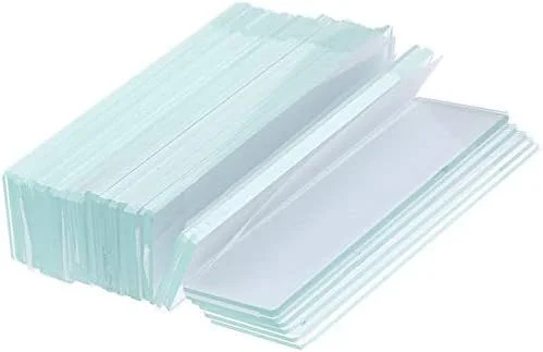 لام شیشه ای میکروسکوپ مربعی تجهیزات آزمایشگاهی 75x25 میلی متر 50 عددی