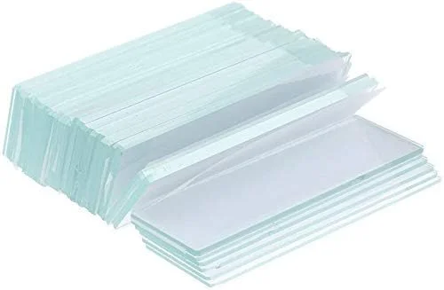 لام شیشه ای میکروسکوپ مربعی تجهیزات آزمایشگاهی 75x25 میلی متر 50 عددی