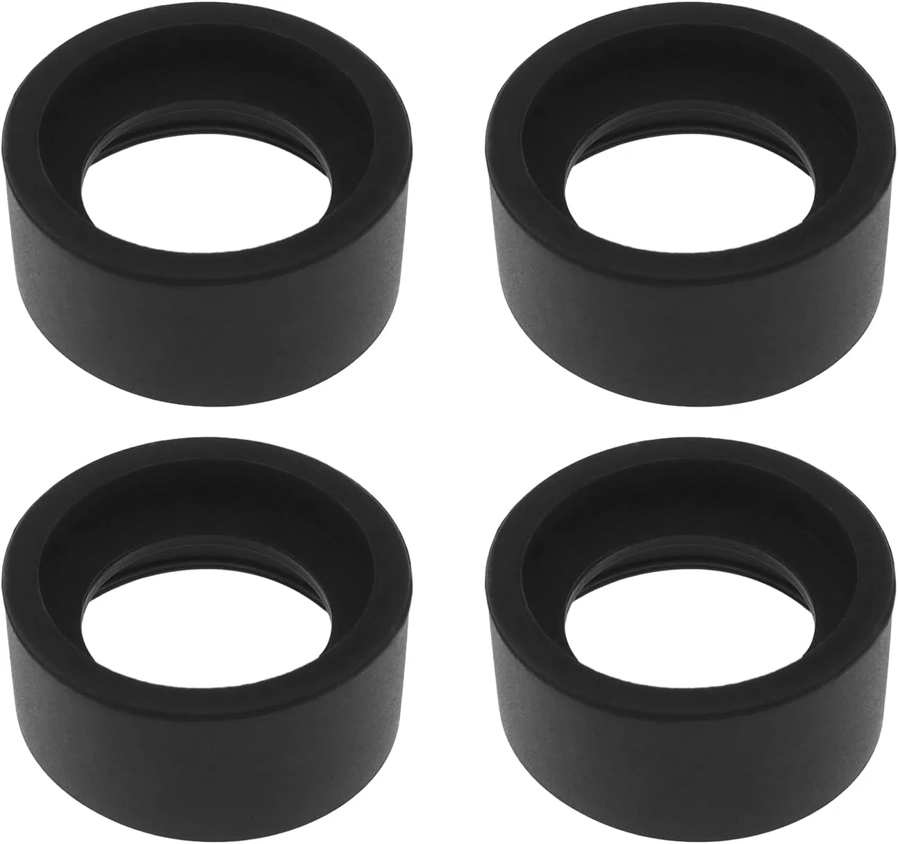 ۴ عدد محافظ چشمی میکروسکوپ استریو، لاستیک نرم، زاویه تخت، مناسب برای چشمی های ۳۲-۳۶ میلی متری