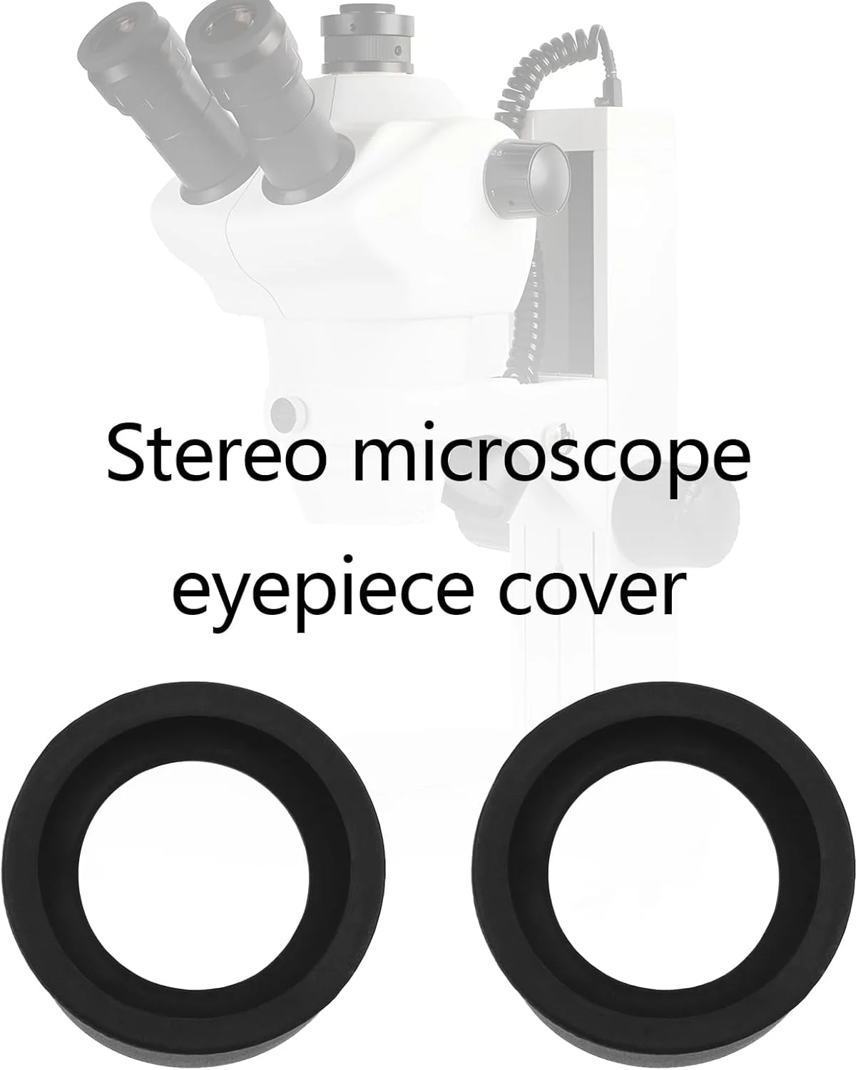 ۴ عدد محافظ چشمی میکروسکوپ استریو، لاستیک نرم، زاویه تخت، مناسب برای چشمی های ۳۲-۳۶ میلی متری