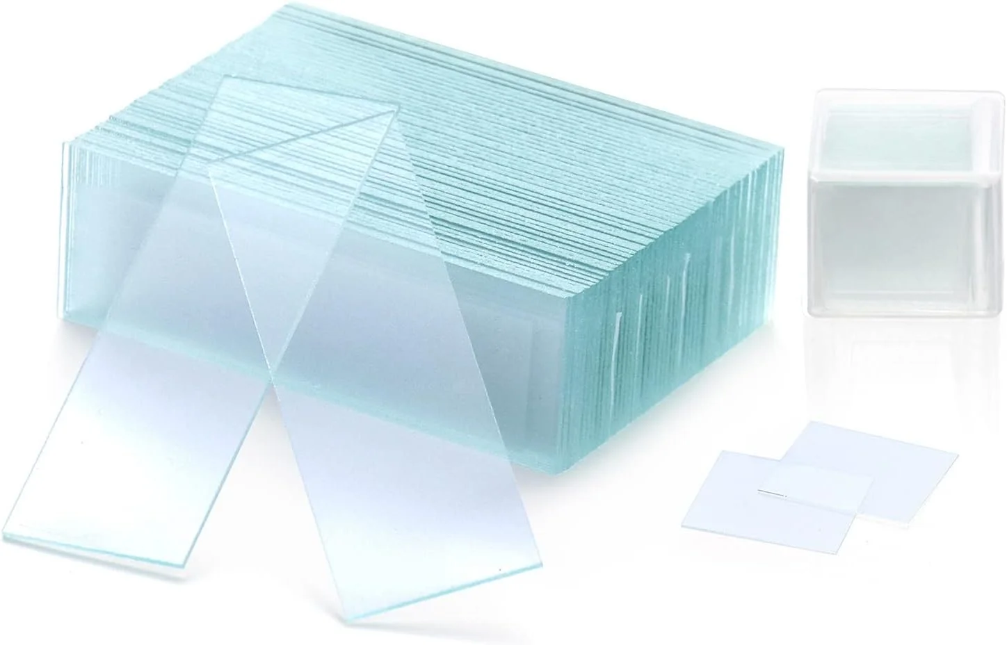 اسلاید میکروسکوپ QWORK بسته 50 عددی به همراه لامل بسته 100 عددی