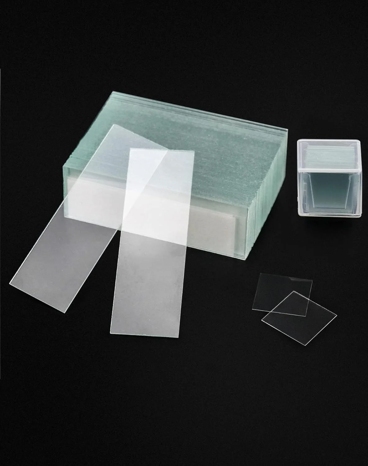 اسلاید میکروسکوپ QWORK بسته 50 عددی به همراه لامل بسته 100 عددی