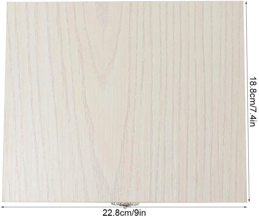 جعبه نگهداری اسلاید میکروسکوپ چوبی دست ساز 100 عددی، مناسب برای نگهداری نمونه ها با قفل و لولای فلزی