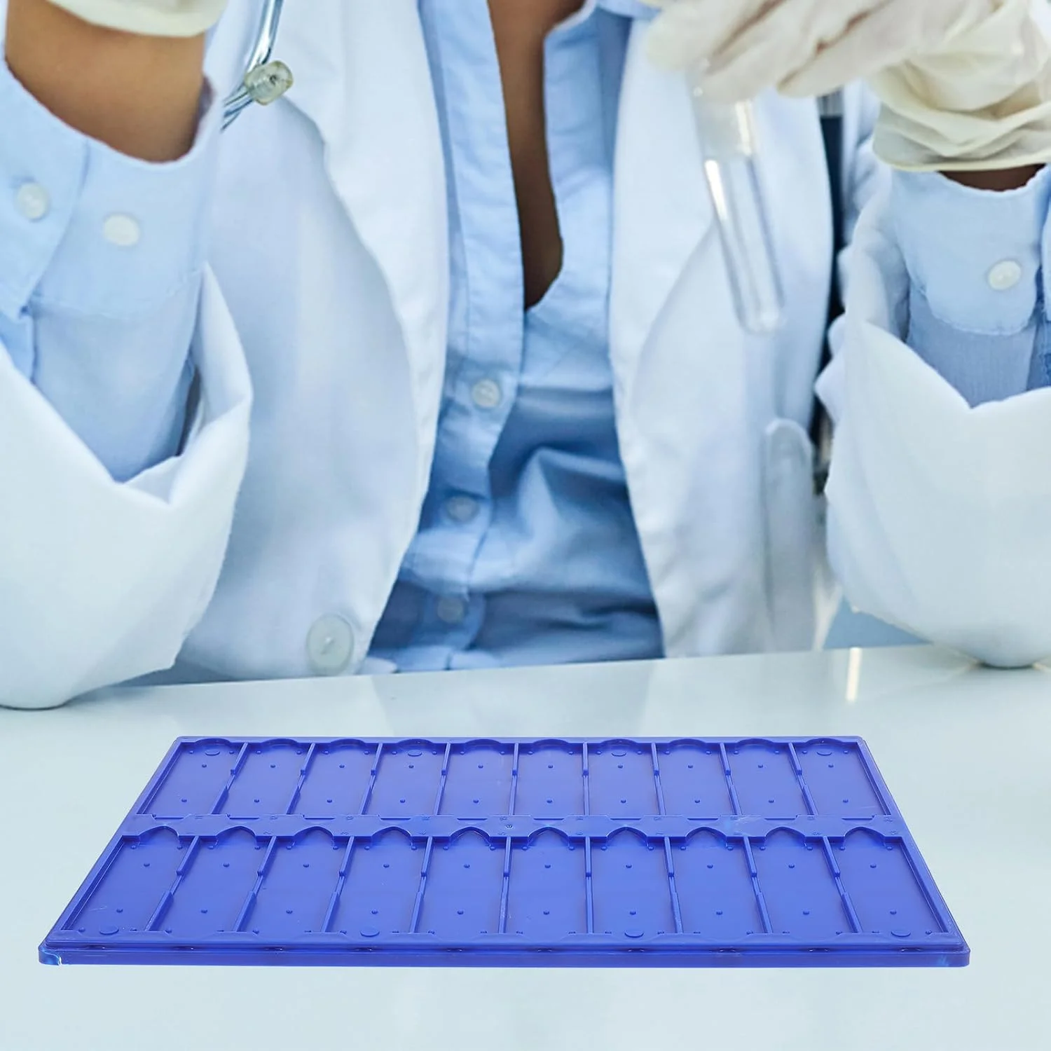 پلیت نگهداری اسلاید میکروسکوپ PartyKindom، 4 عدد، 20 اسلاید، پلیت پاتولوژیک، سینی های پلاستیکی، سینی سرو پلاستیکی، نگهدارنده اسلاید، آویز موز، سینی های مقوایی، پنل عملیات سینی نگهداری اسلاید پلاستیکی