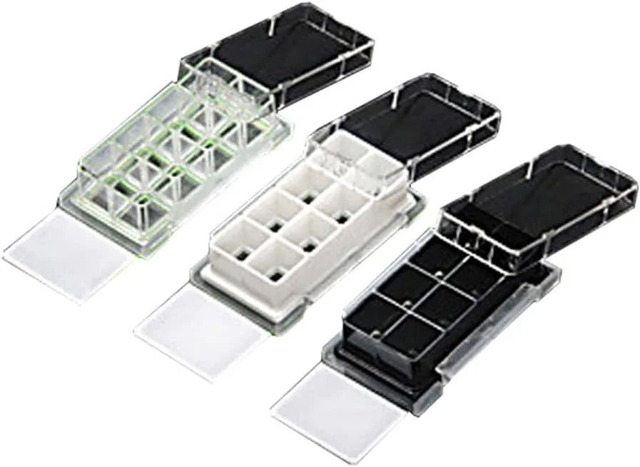 اسلاید محفظه کشت سلول NEST Scientific 230104، 4 خانه با اسلاید شیشه ای، شفاف، مساحت رشد سلول 2.13 سانتی متر مربع، حجم کارکرد 0.5-1.3 میلی لیتر (2 عدد)