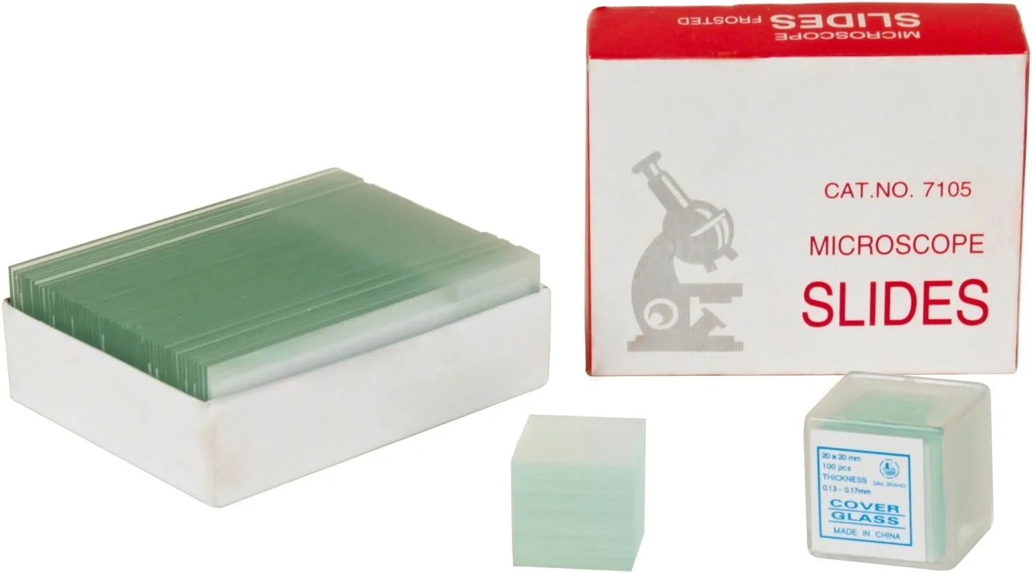 اسلاید شیشه ای مات OMAX 100 عددی و 100 عدد لامل