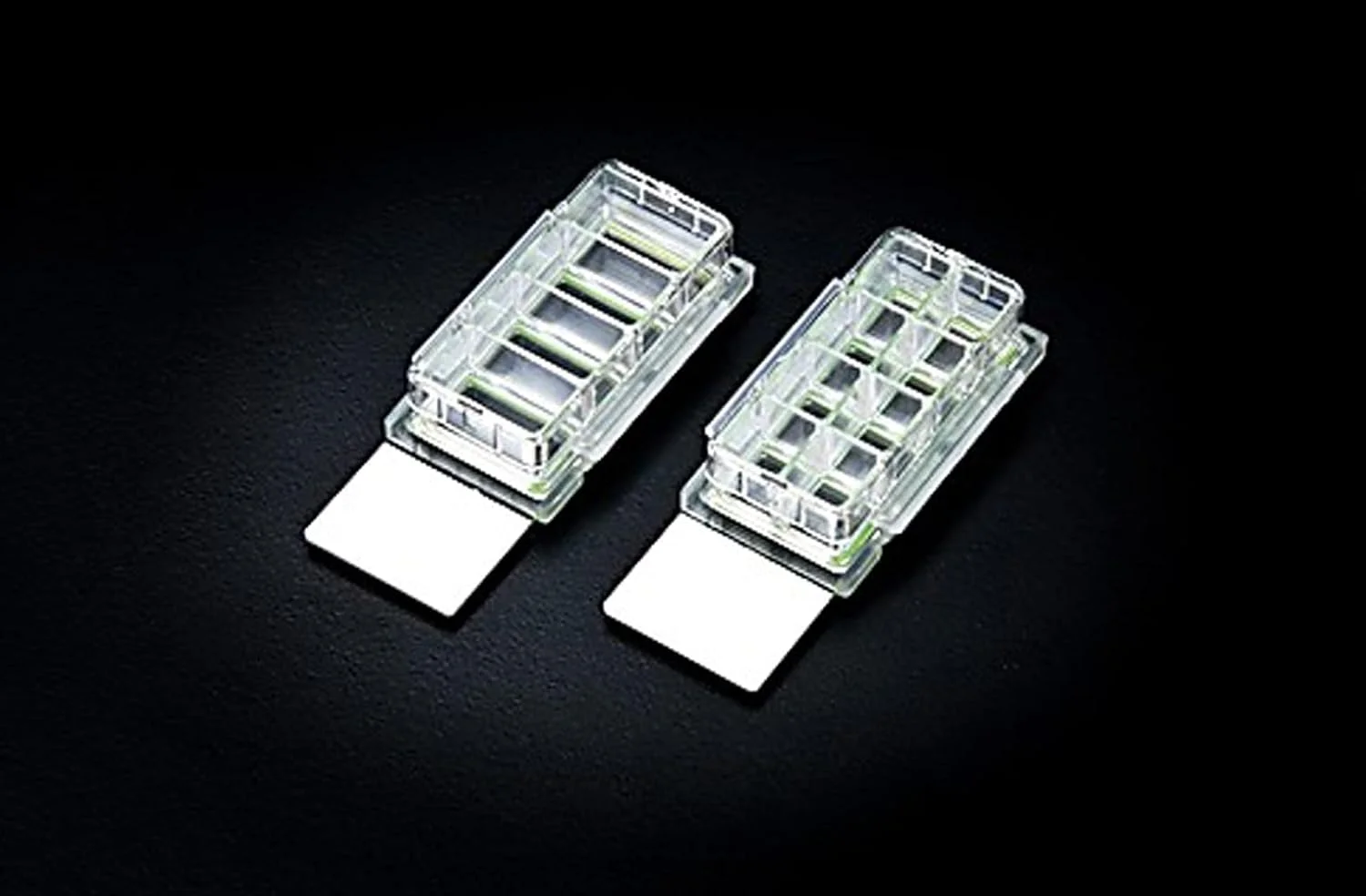 اسلاید محفظه کشت سلول NEST Scientific 230104، 4 خانه با اسلاید شیشه ای، شفاف، مساحت رشد سلول 2.13 سانتی متر مربع، حجم کارکرد 0.5-1.3 میلی لیتر (2 عدد)