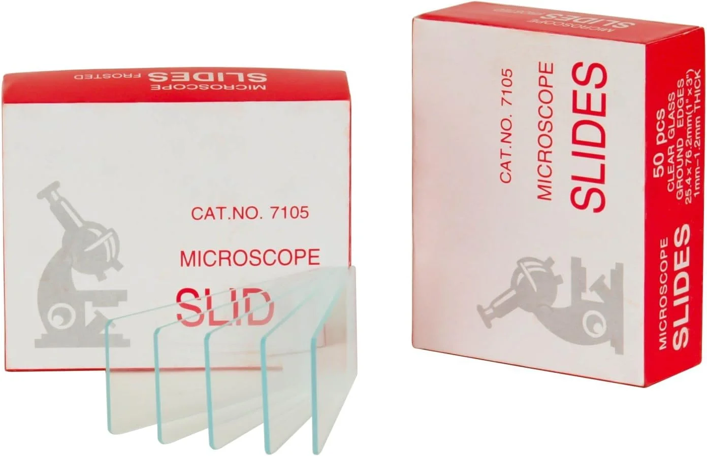 اسلاید شیشه ای مات OMAX 100 عددی و 100 عدد لامل