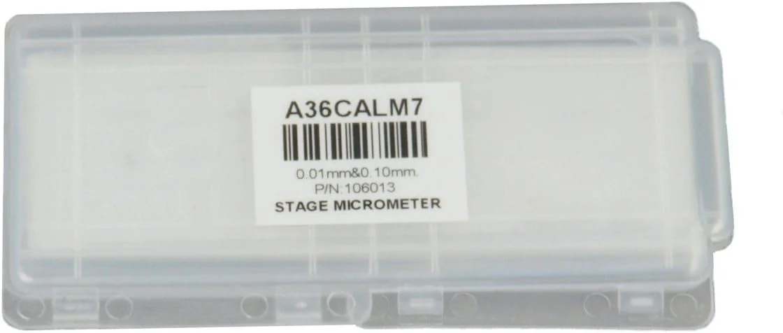اسلاید کالیبراسیون میکروسکوپ OMAX با دقت 0.1mm و 0.01mm