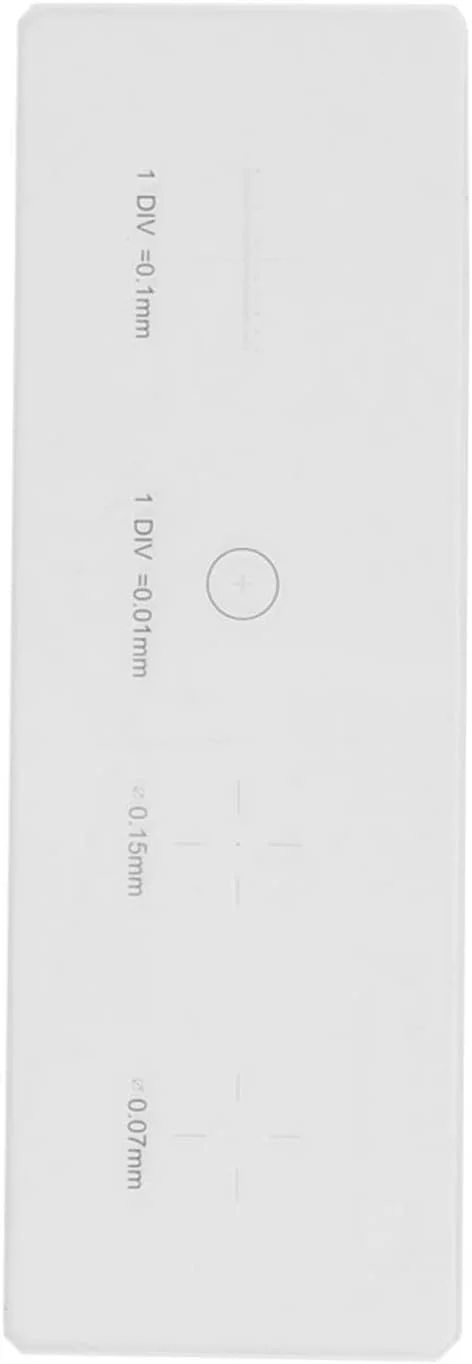 میکرومتر میکروسکوپ، اسلاید کالیبراسیون میکرومتر لنز میکروسکوپ Akozon، میکرومتر شیشه ای با دقت 0.01 میلی متر