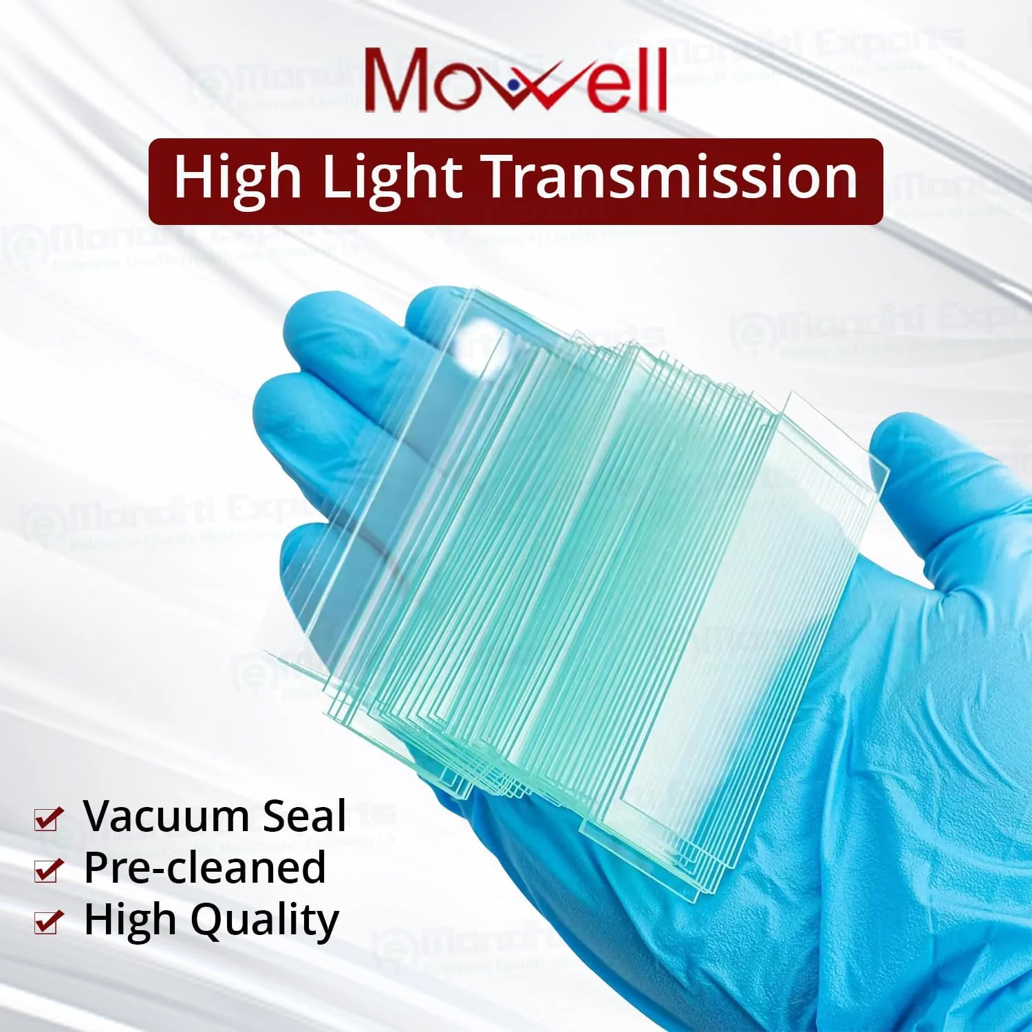 لام شیشه ای میکروسکوپ 75x25x1.4 میلی متر، 50 عدد در هر جعبه، بسته (1 جعبه)