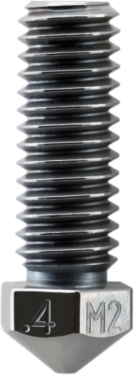 نازل فولادی سخت شده M2 Micro Swiss با سرعت بالا و جریان زیاد سازگار با ولکانو/آرتیلری سایدویندر 1.75 میلی متر (0.4 میلی متر)