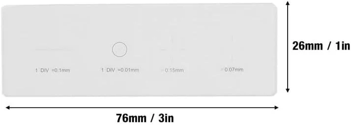 لوازم مصرفی آزمایشگاهی اسلاید کالیبراسیون میکرومتر شیئی میکروسکوپ DIV 0.01mm آداپتور لنز